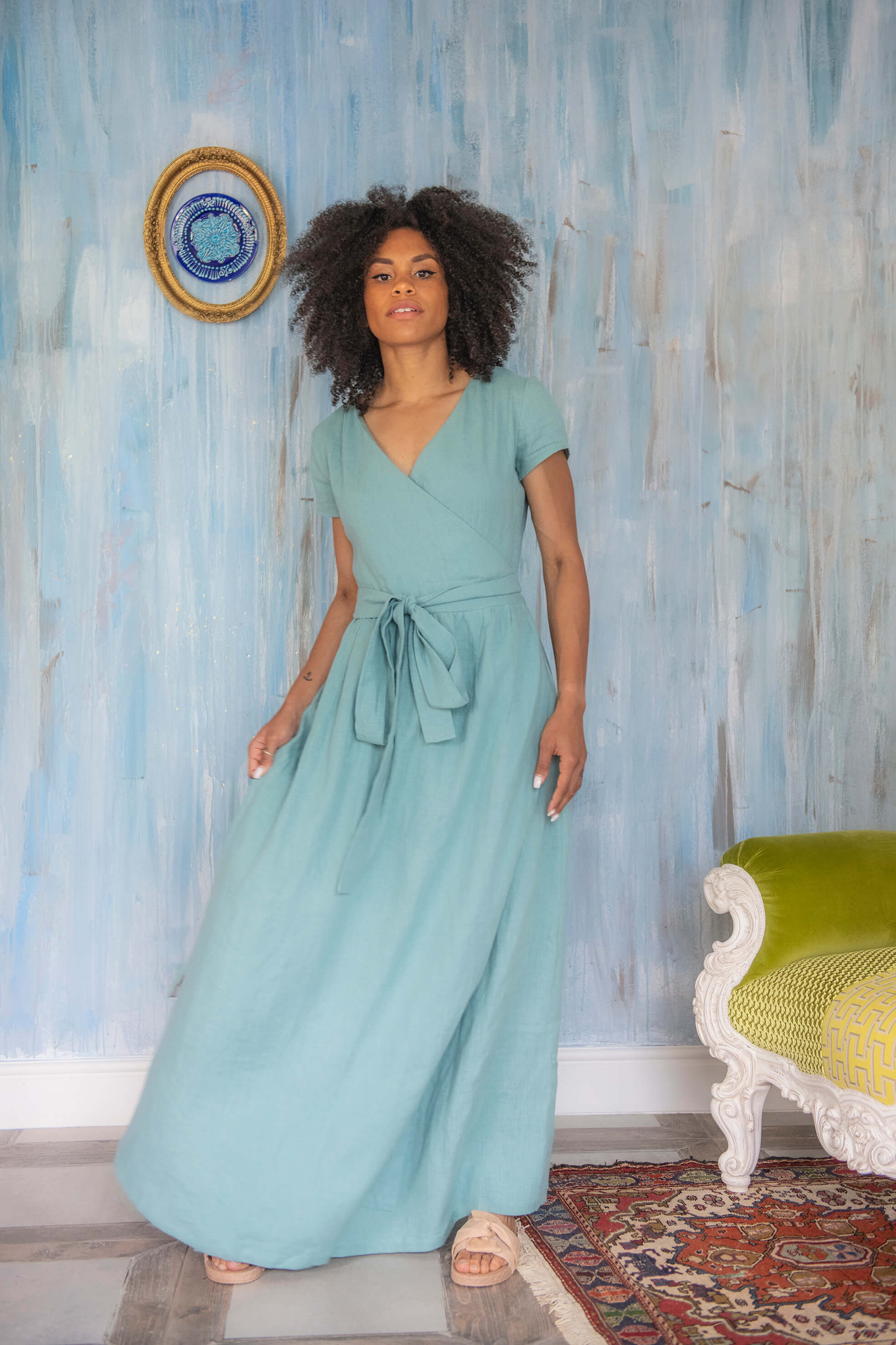 Linen Maxi Dress DARA Linen Fairytales Linen Maxi Dress DARA Linen Fairytales