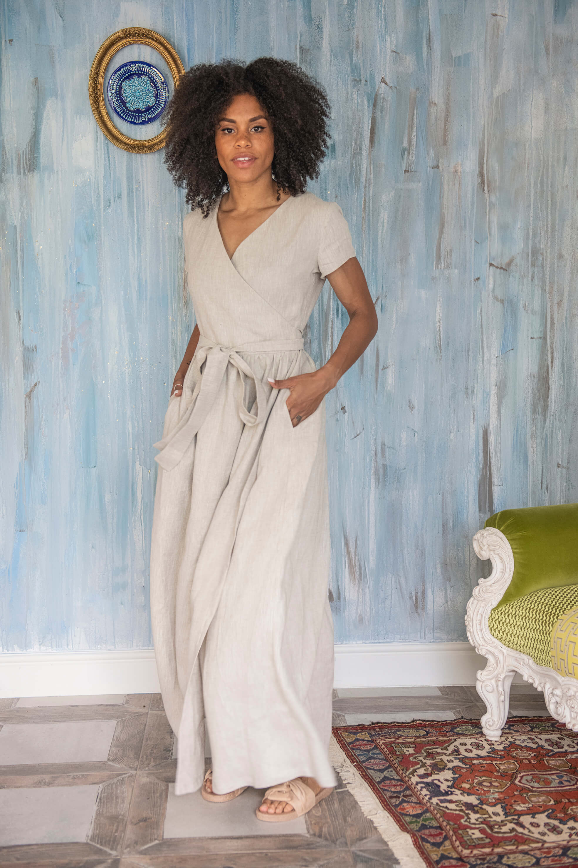 Linen Maxi Dress DARA Linen Fairytales Linen Maxi Dress DARA Linen Fairytales