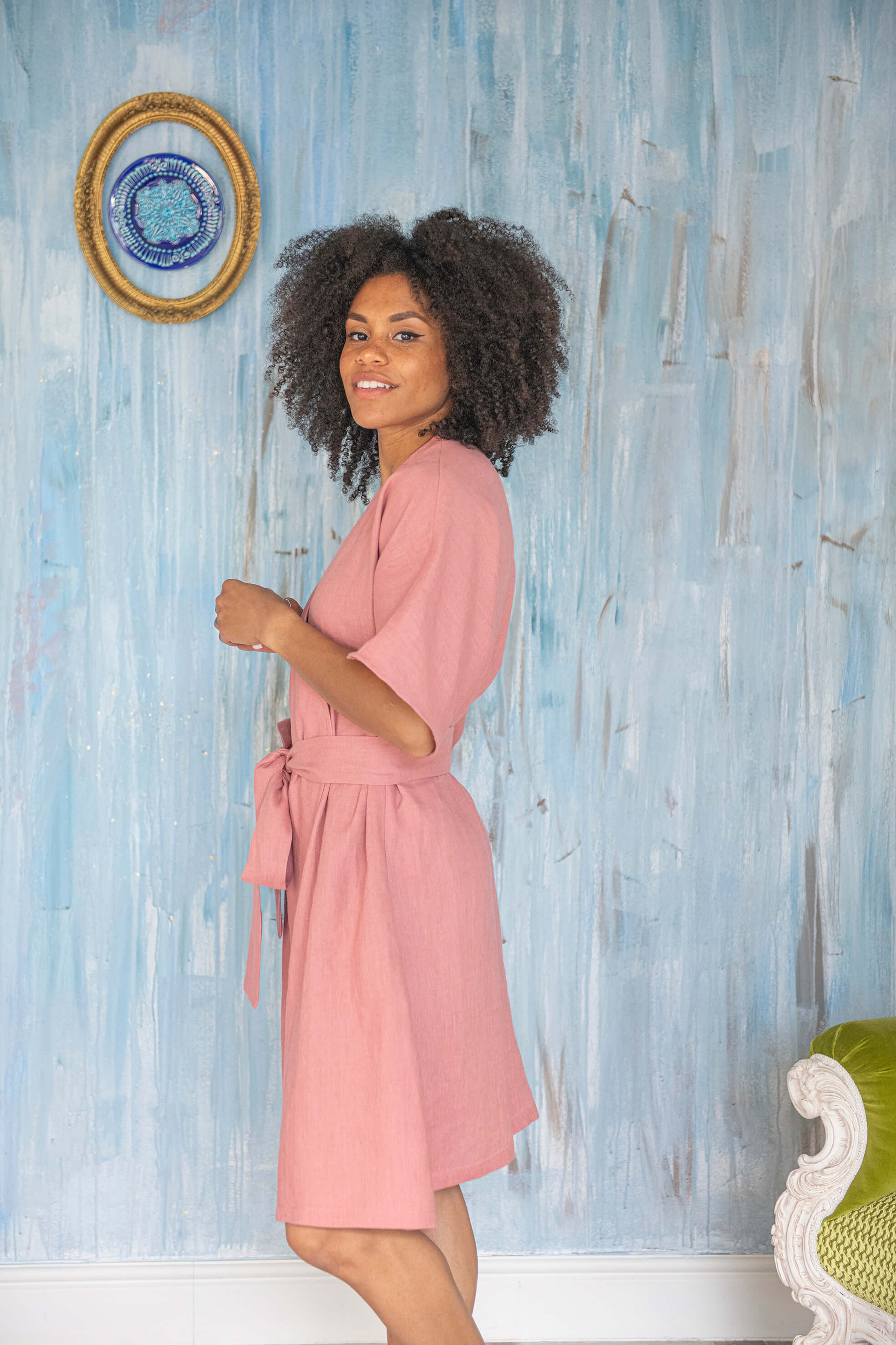 Linen Midi Dress CHLOE Linen Fairytales Linen Midi Dress CHLOE Linen Fairytales