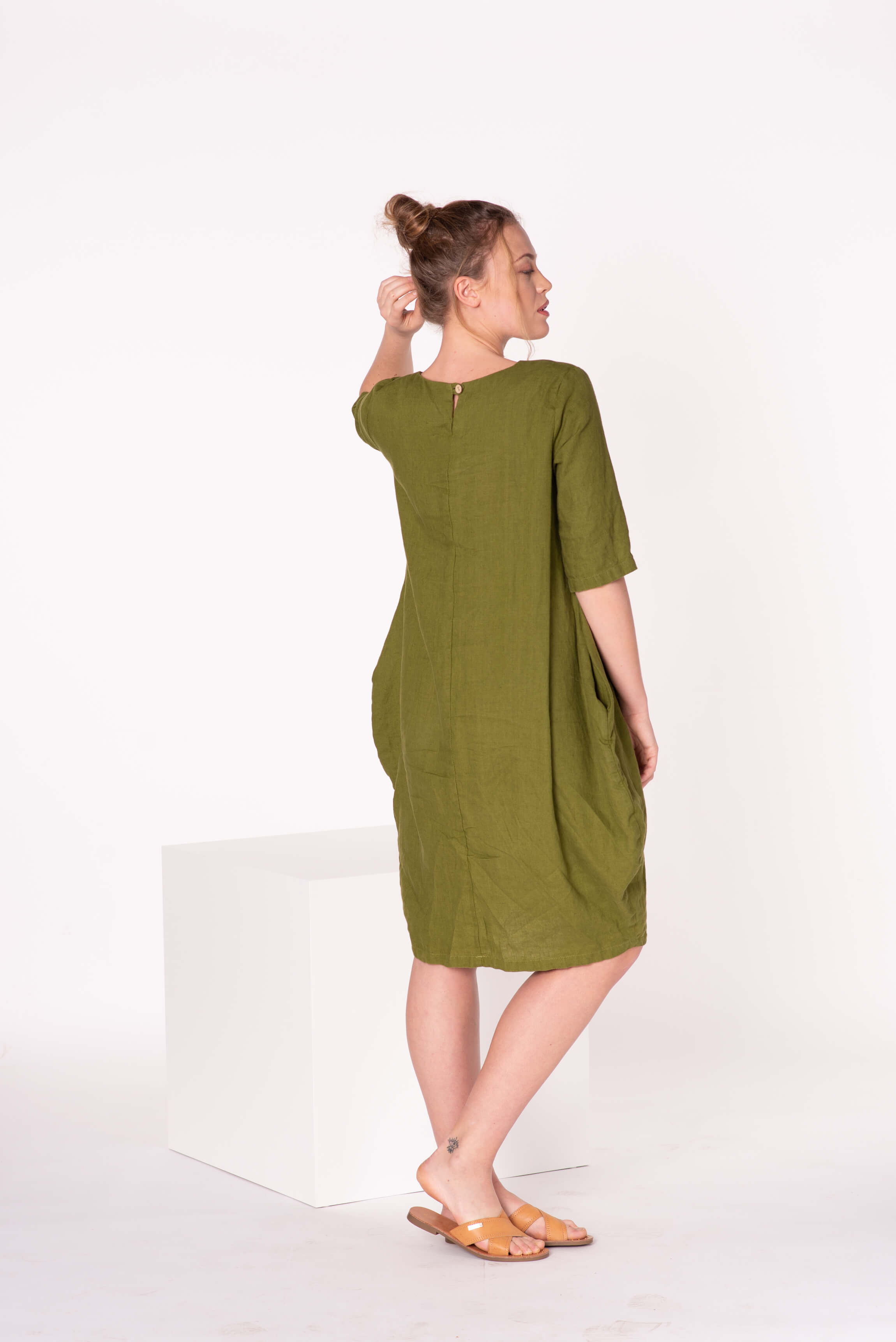 Linen Midi Dress ANNA Linen Fairytales Linen Midi Dress ANNA Linen Fairytales
